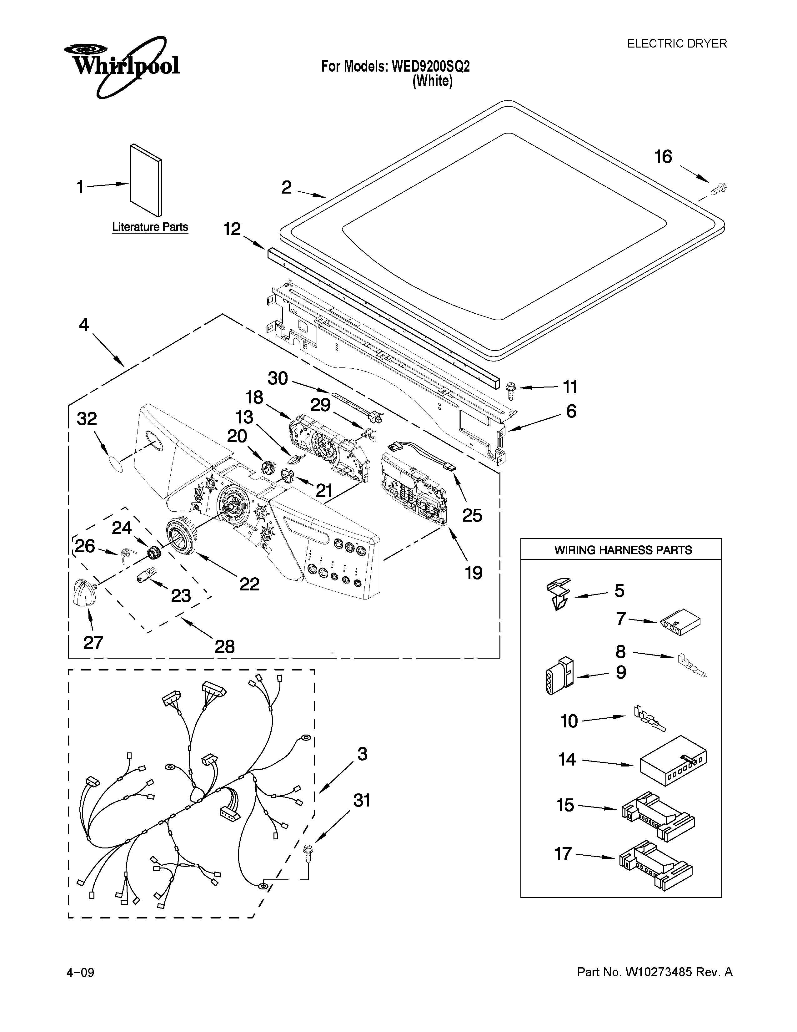 TOP AND CONSOLE PARTS