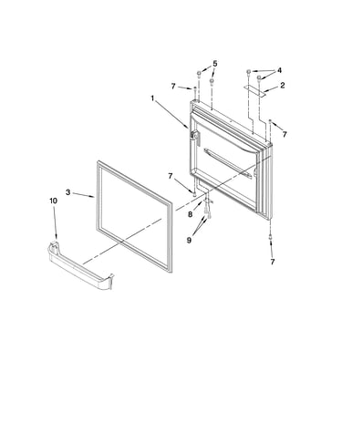 Freezer door parts