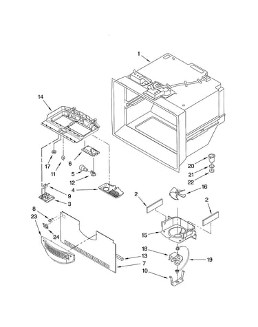 Freezer liner parts