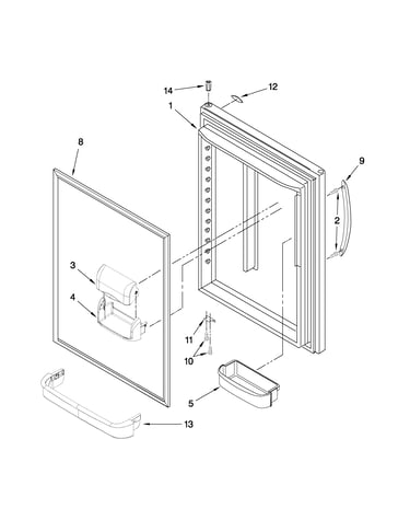 Refrigerator door parts
