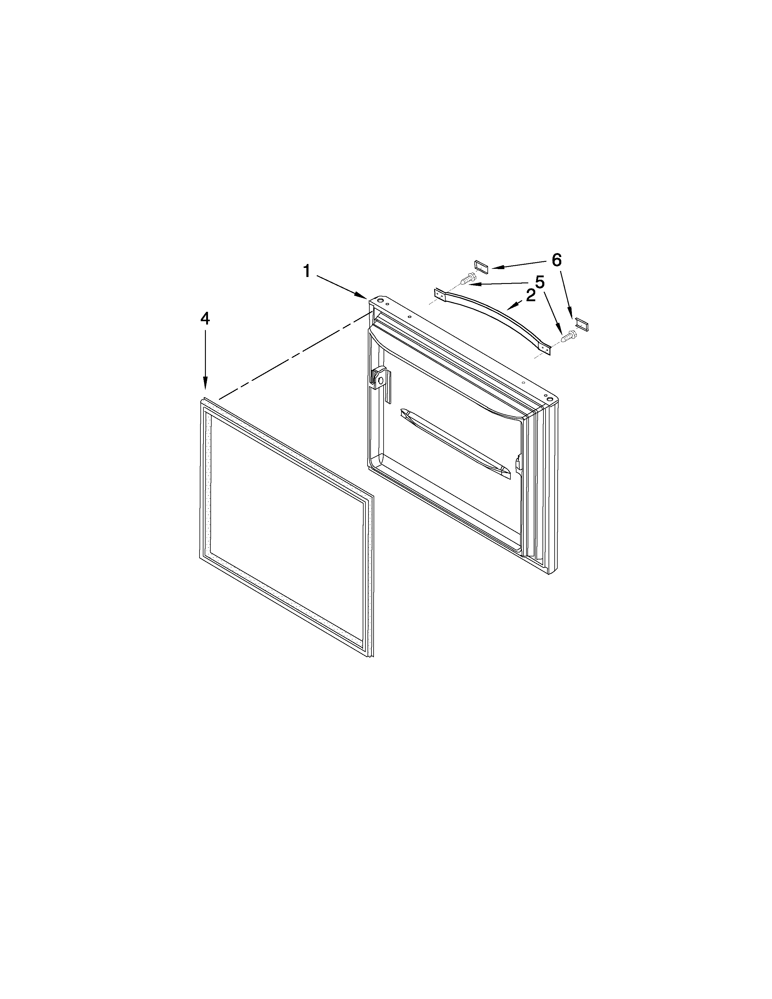 Freezer door parts