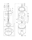 Agitator, basket and tub parts