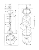 Agitator, basket and tub parts