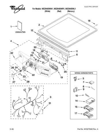 Top and console parts