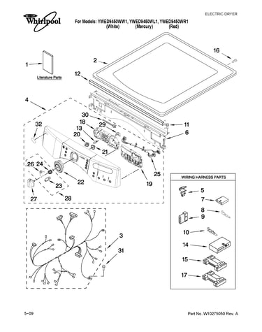 Top and console parts