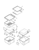 Refrigerator shelf parts
