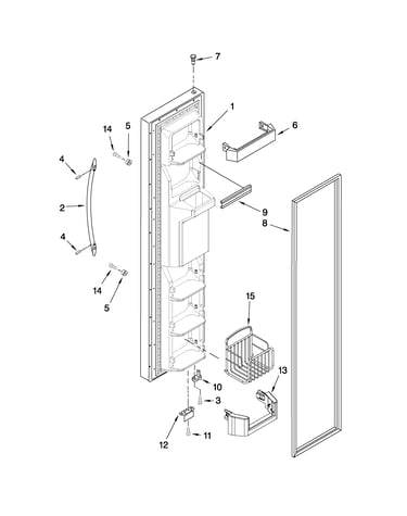 Freezer door parts