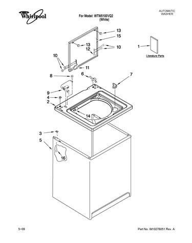 Top and cabinet parts