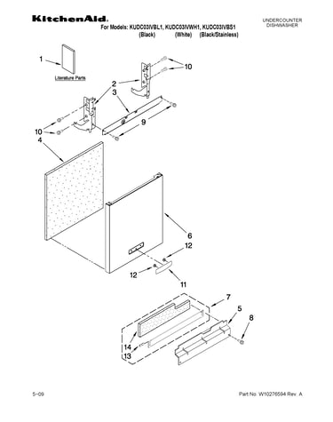 Door and panel parts