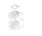 Inglis ITQ225801 refrigerator shelf parts diagram