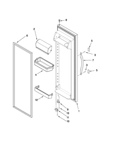 Refrigerator door parts