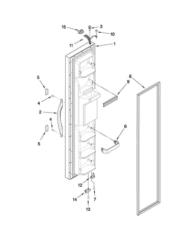 Freezer door parts