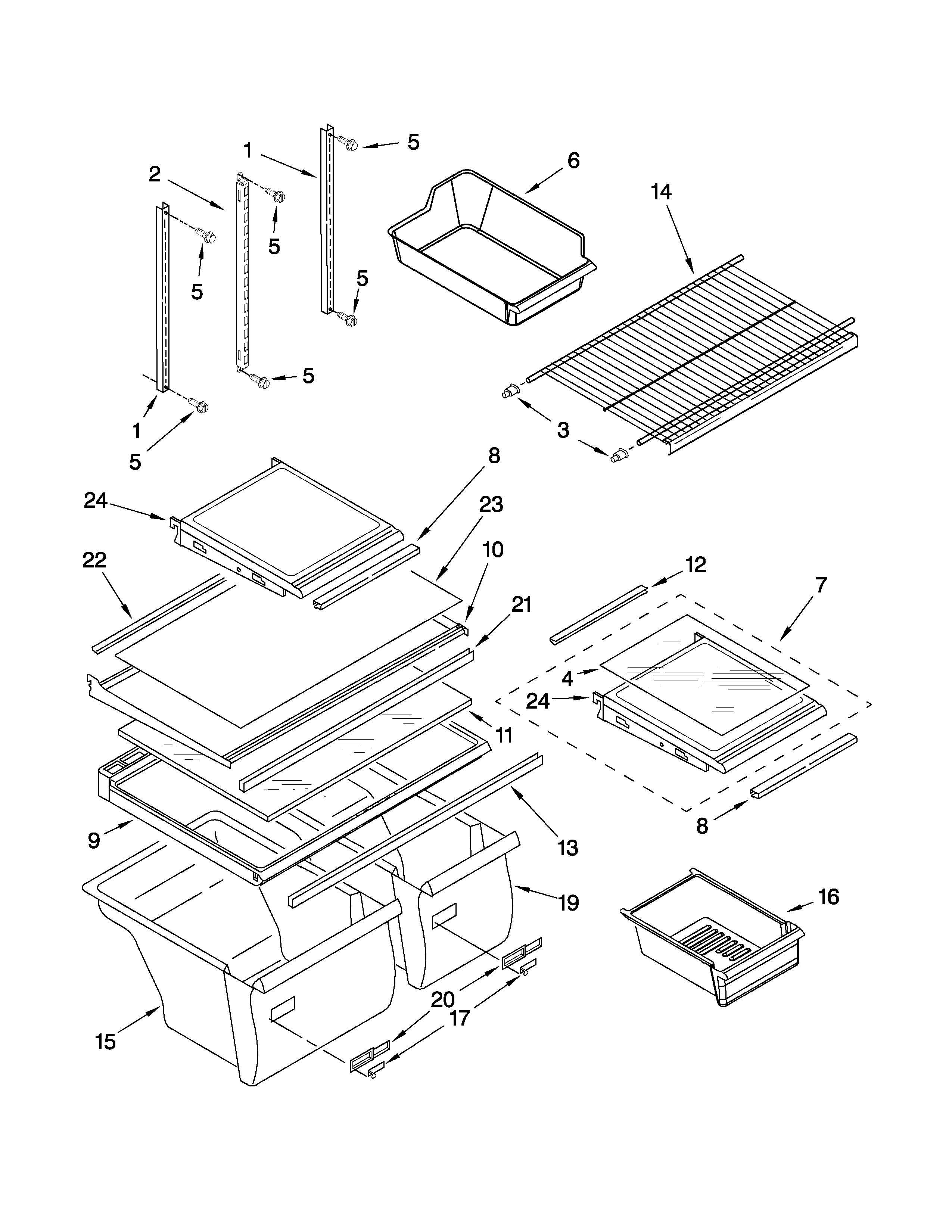 SHELF PARTS