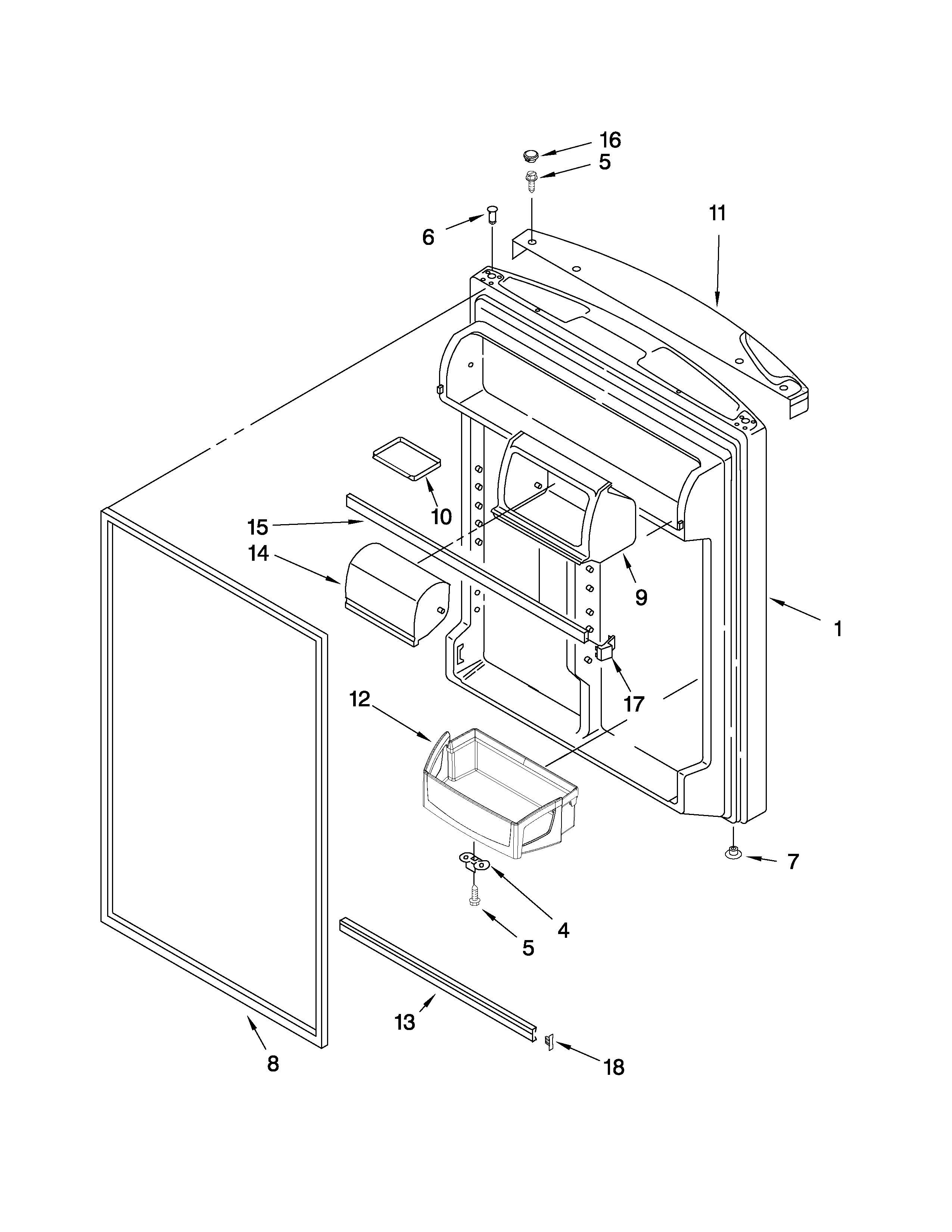 REFRIGERATOR DOOR PARTS