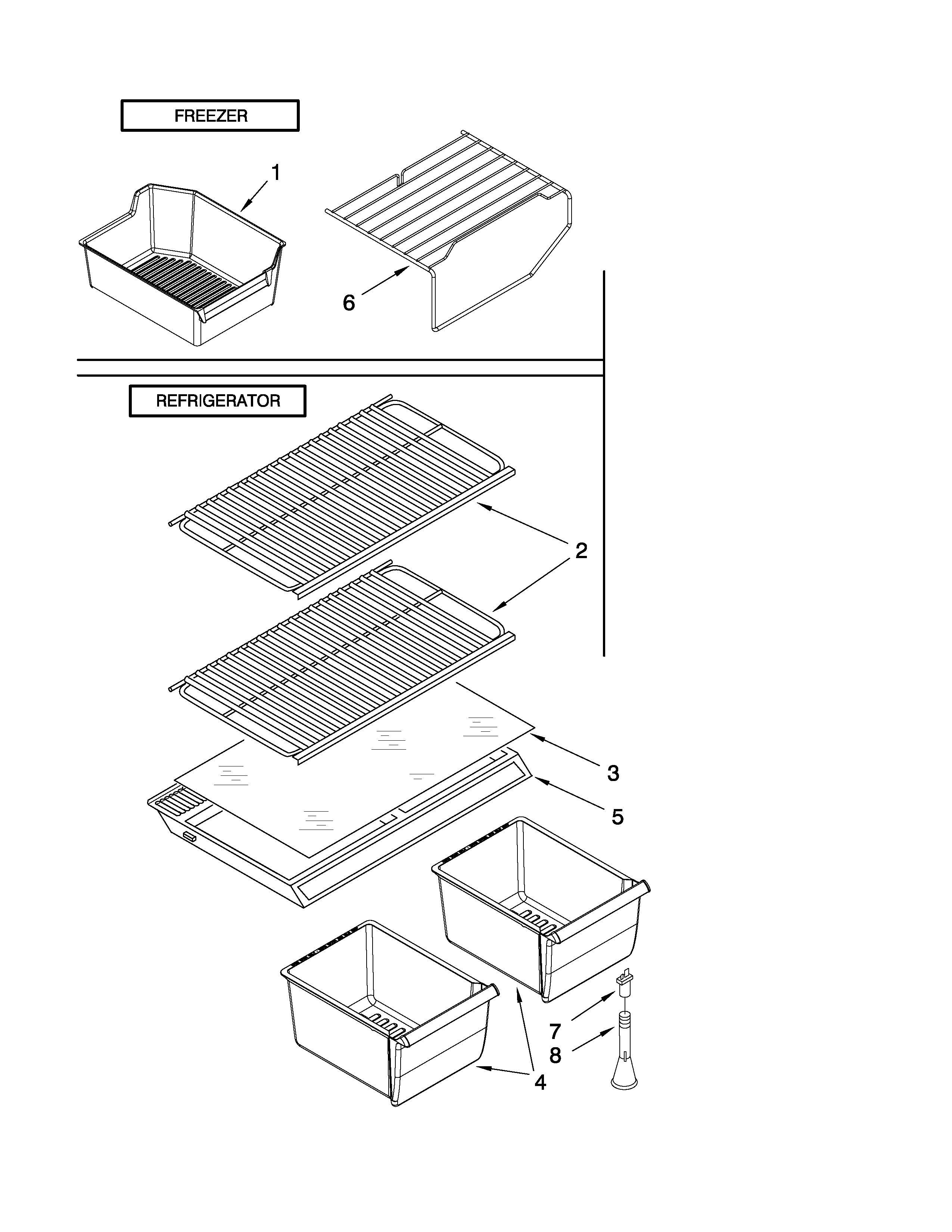 Shelf parts