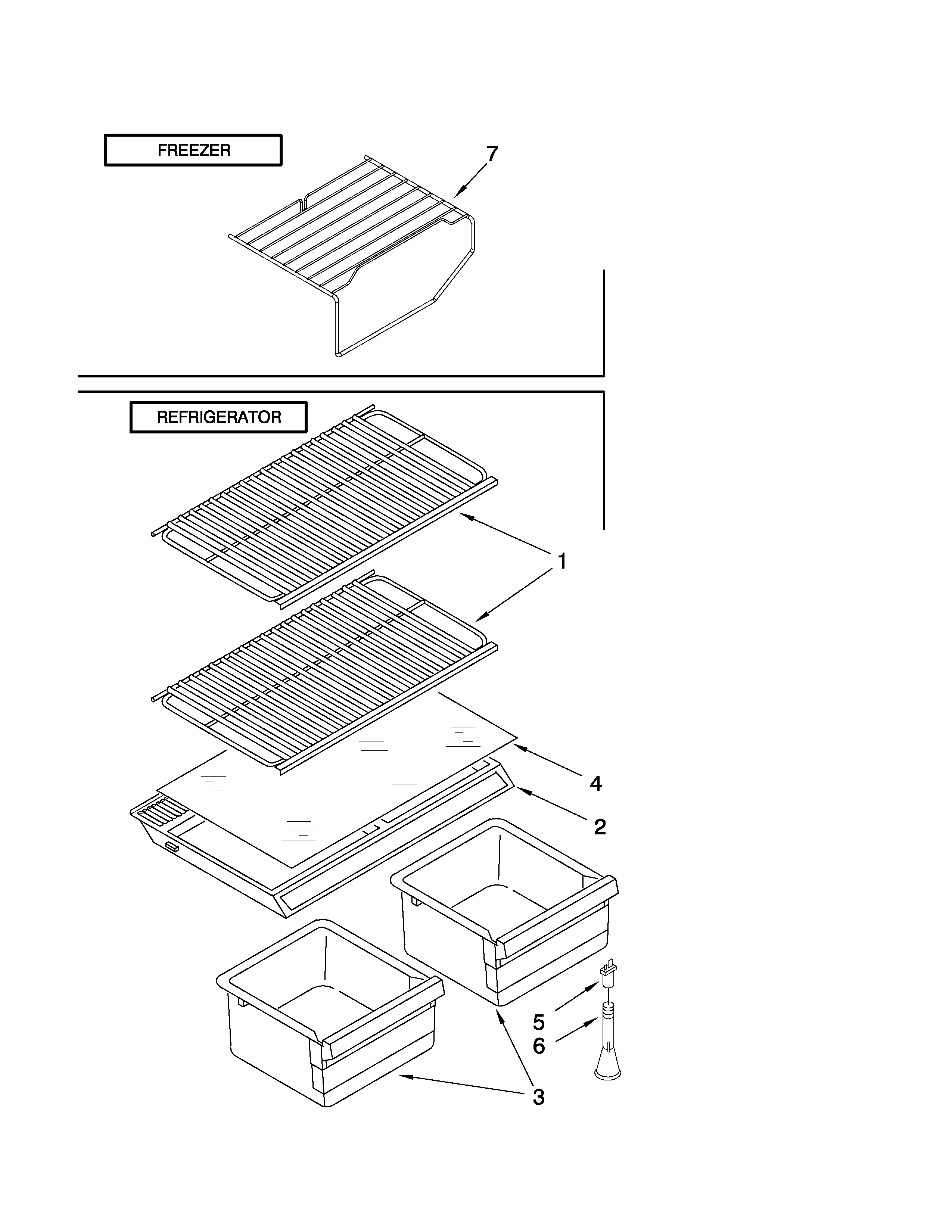 Shelf parts