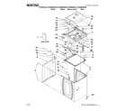 Maytag MVWB850WB0 top and cabinet parts diagram