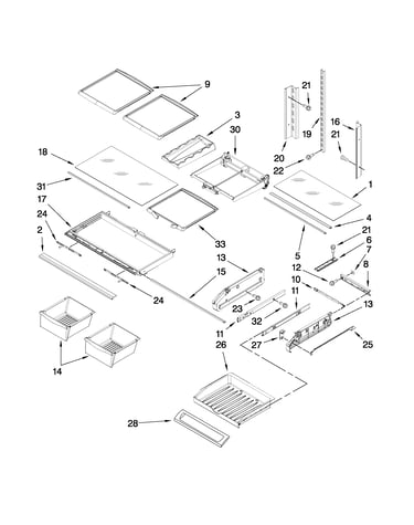 Shelf parts