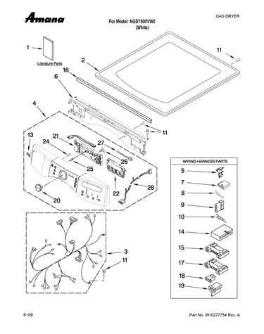 Top and console parts