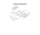 Maytag MER5875RCS1 drawer and rack parts diagram