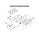 Drawer and rack parts