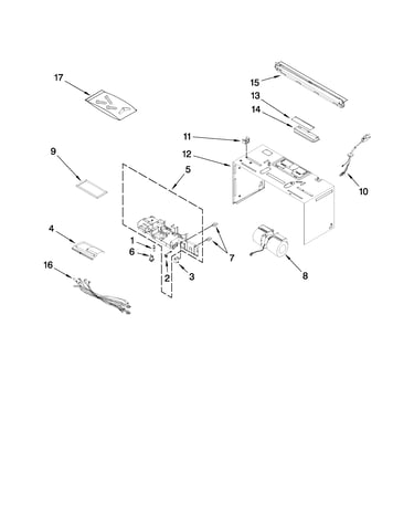 Cabinet and air flow parts