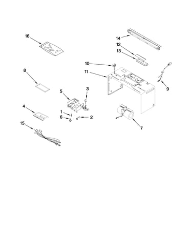 Cabinet and air flow parts