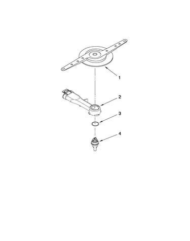 Lower washarm and strainer parts