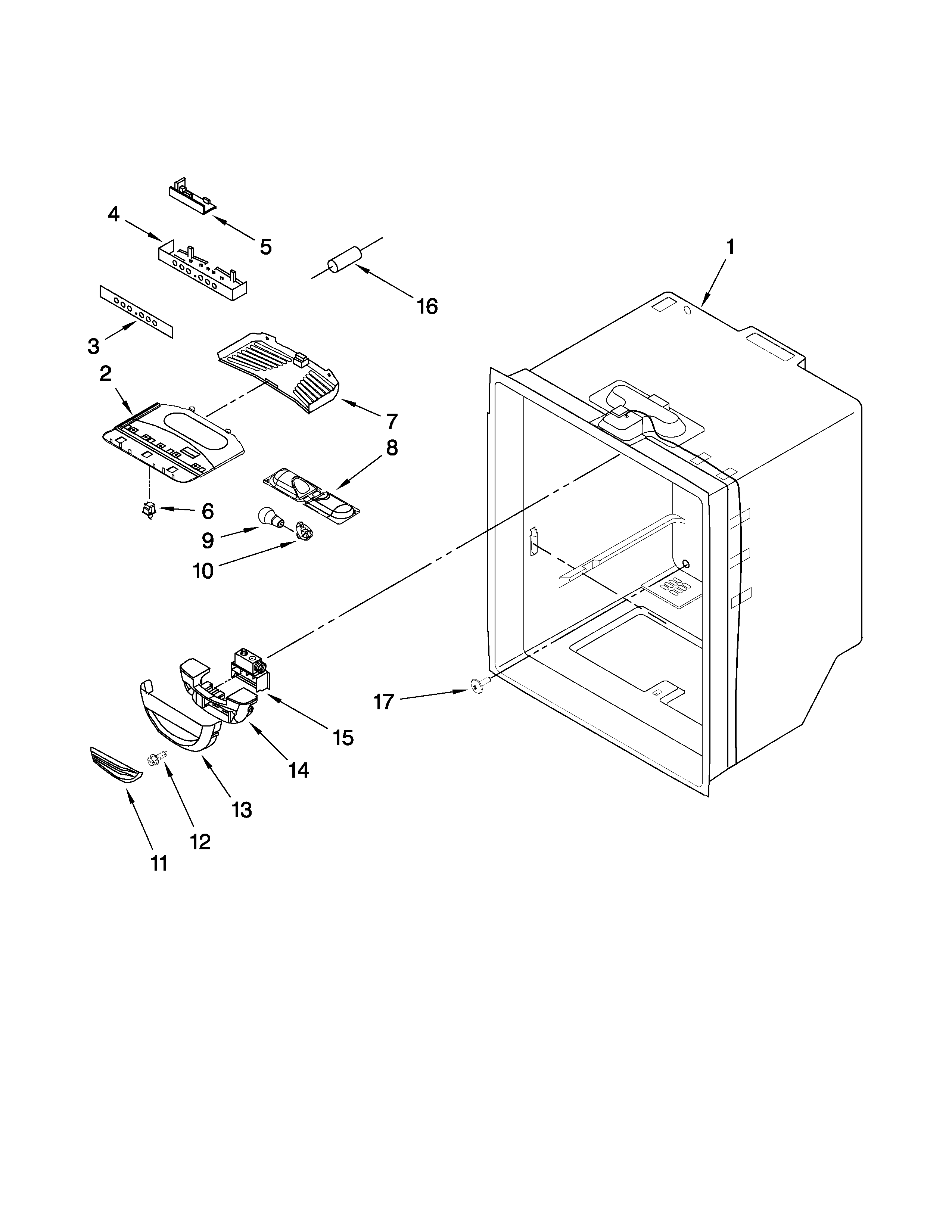 REFRIGERATOR LINER PARTS