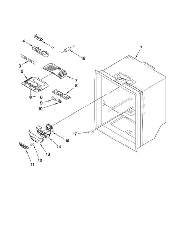 Refrigerator liner parts