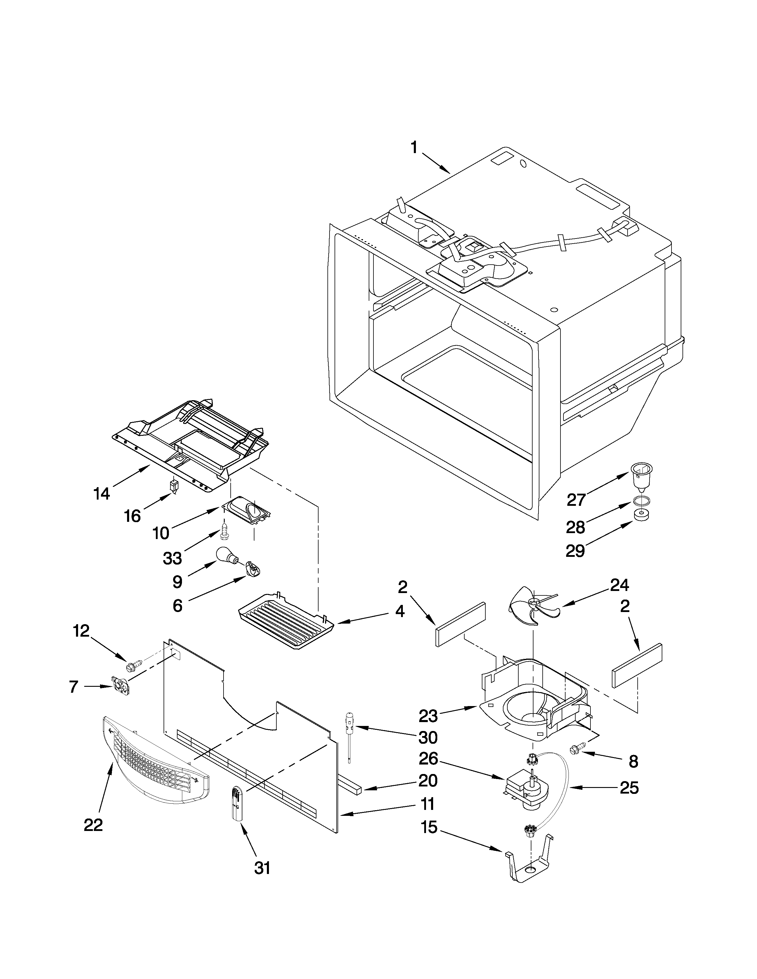 FREEZER LINER PARTS