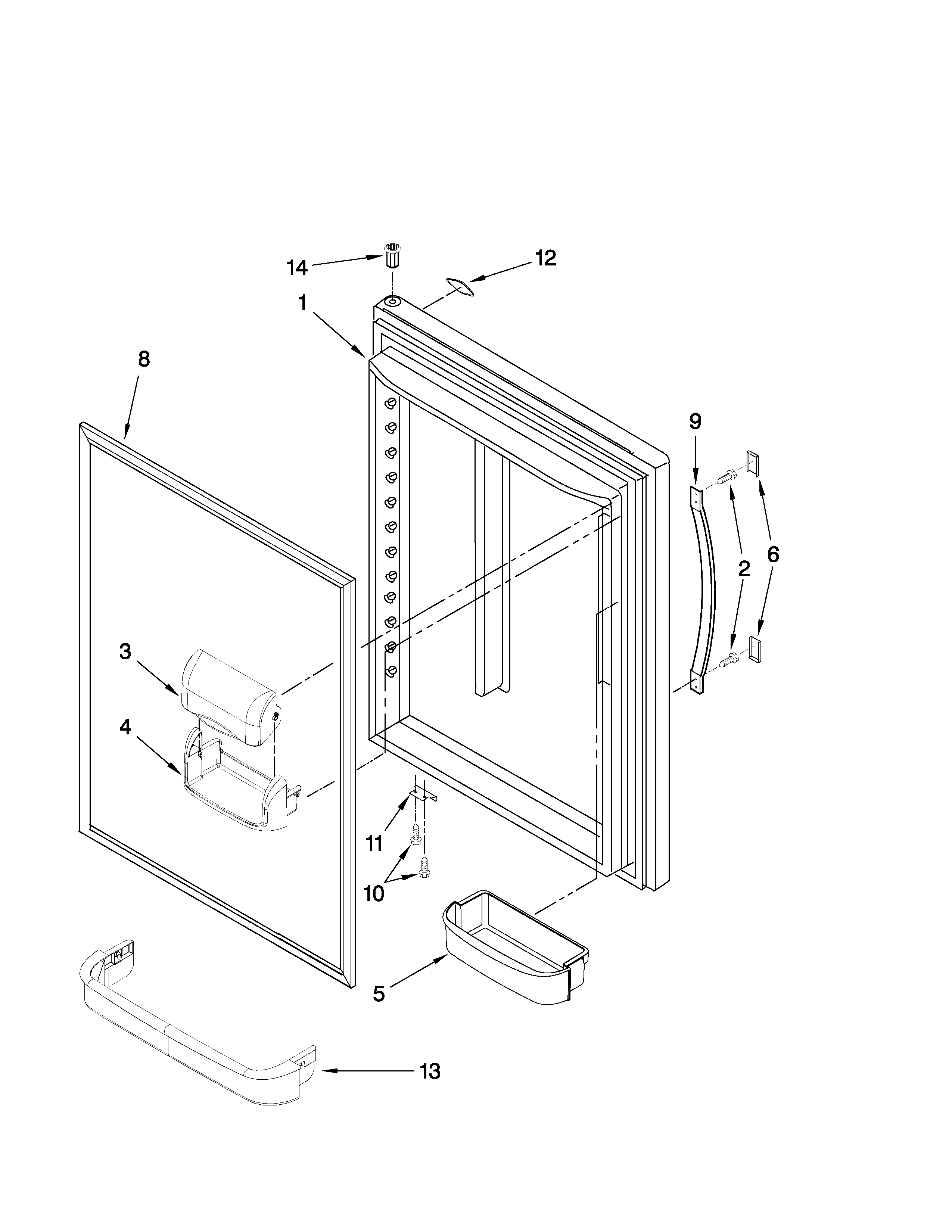 REFRIGERATOR DOOR PARTS