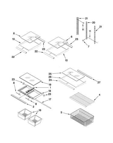 Shelf parts