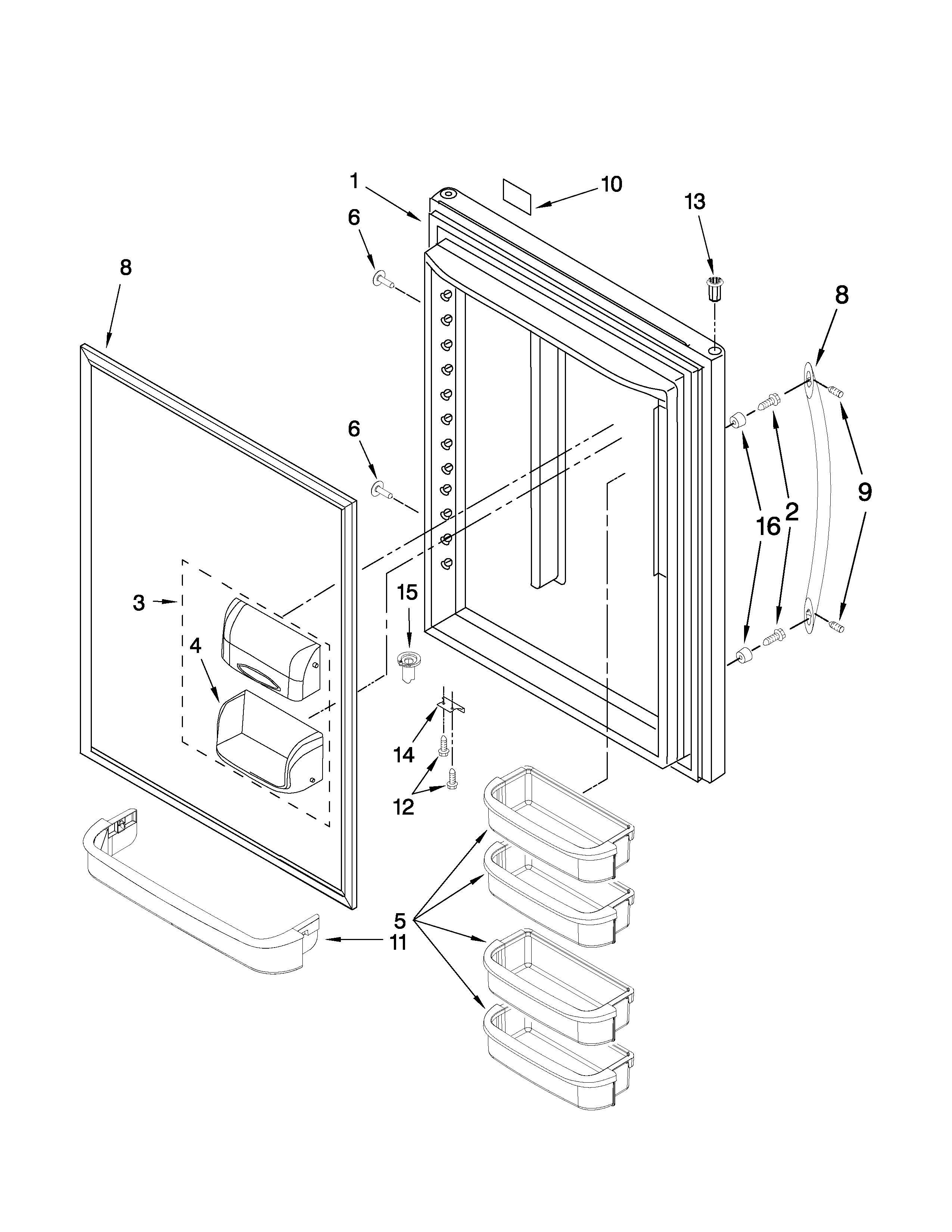 REFRIGERATOR DOOR PARTS