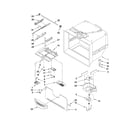 Crosley CB19G7W00W4 freezer liner parts diagram