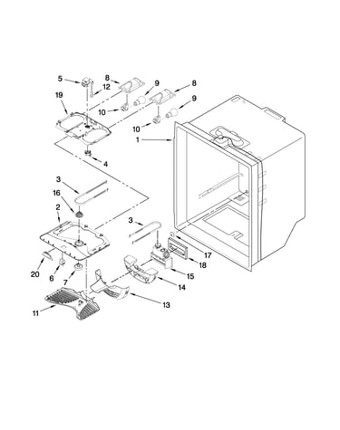 Refrigerator liner parts