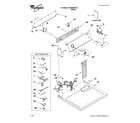 Whirlpool WGD5000VQ1 top and console parts diagram