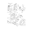Whirlpool WGD5000VQ1 bulkhead parts diagram