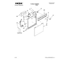 Ikea IUD4000WQ0 frame and console parts diagram