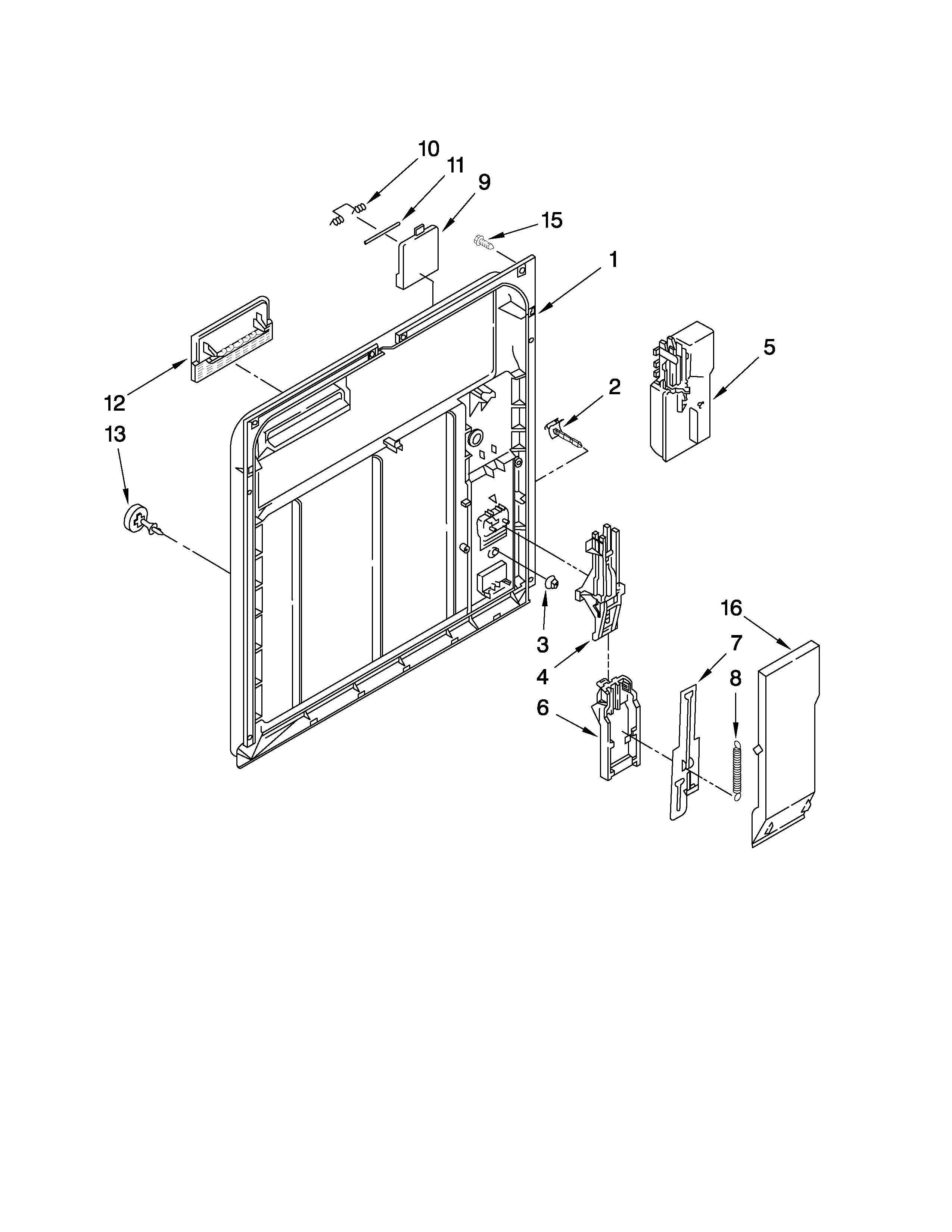 Inner door parts