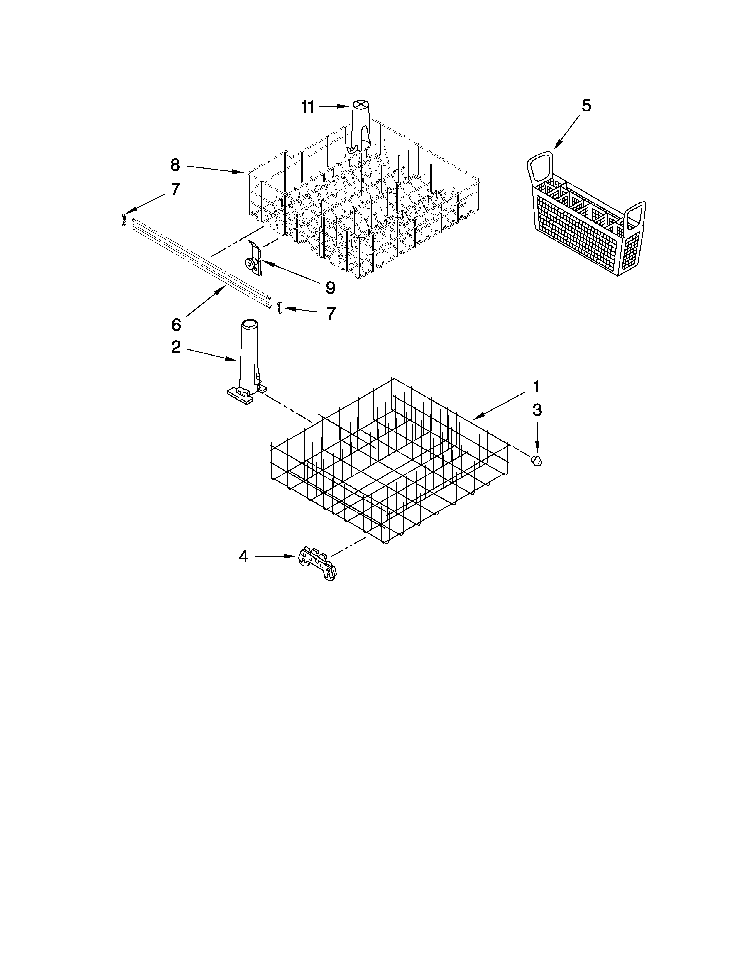 Dishrack parts
