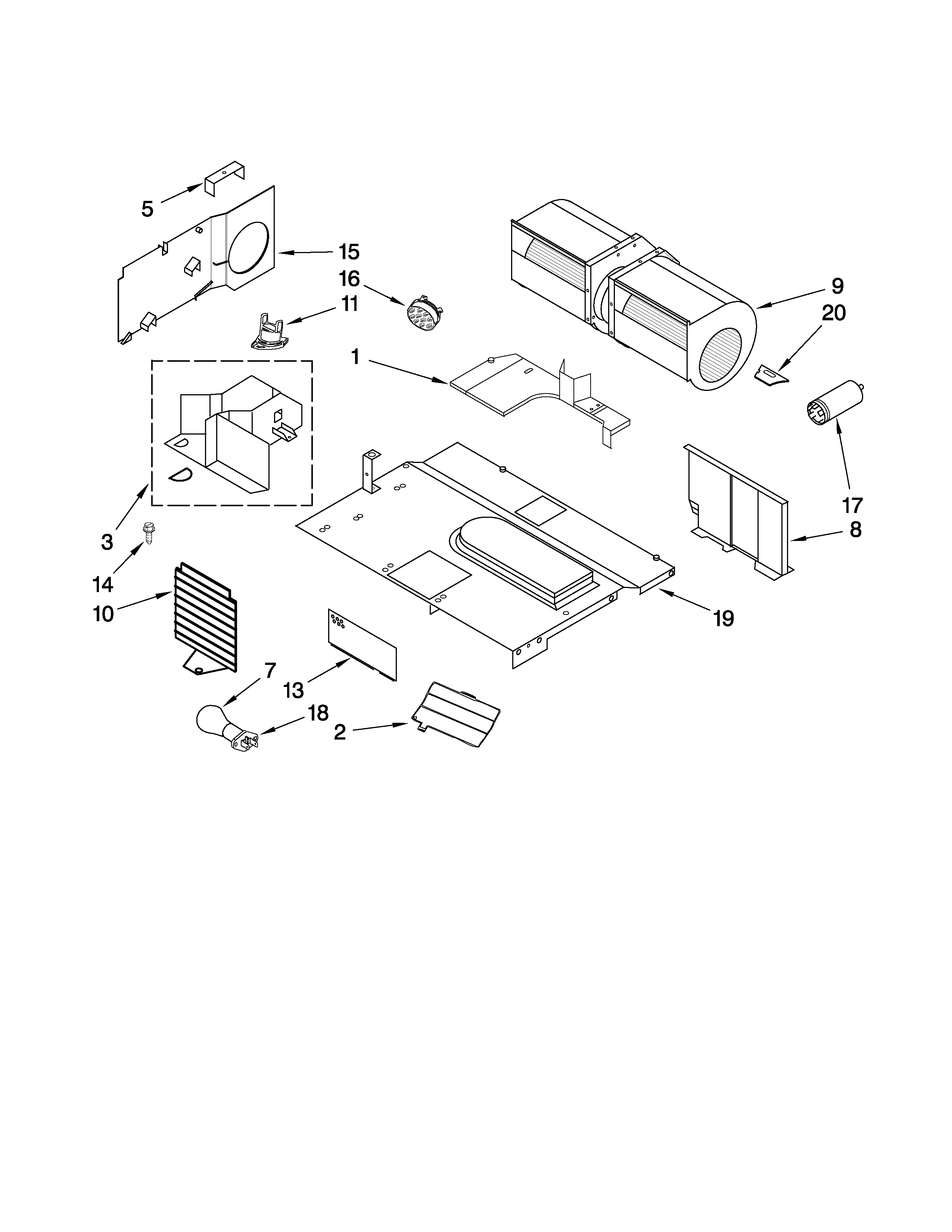 Air flow parts