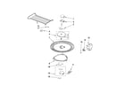 KitchenAid YKHMS1850SB0 magnetron and turntable parts diagram