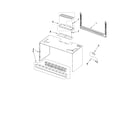 KitchenAid YKHMS1850SW0 cabinet and installation parts diagram
