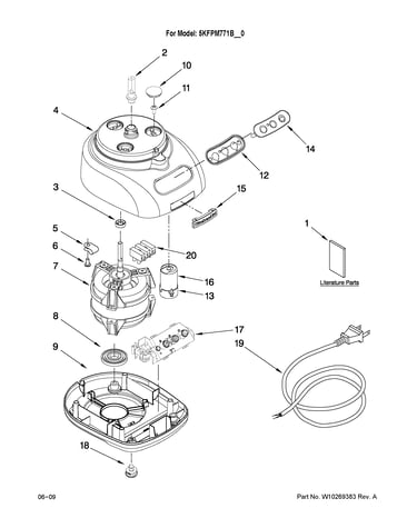 Motor and housing parts