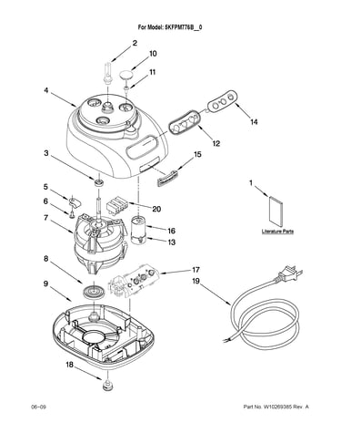 Motor and housing parts