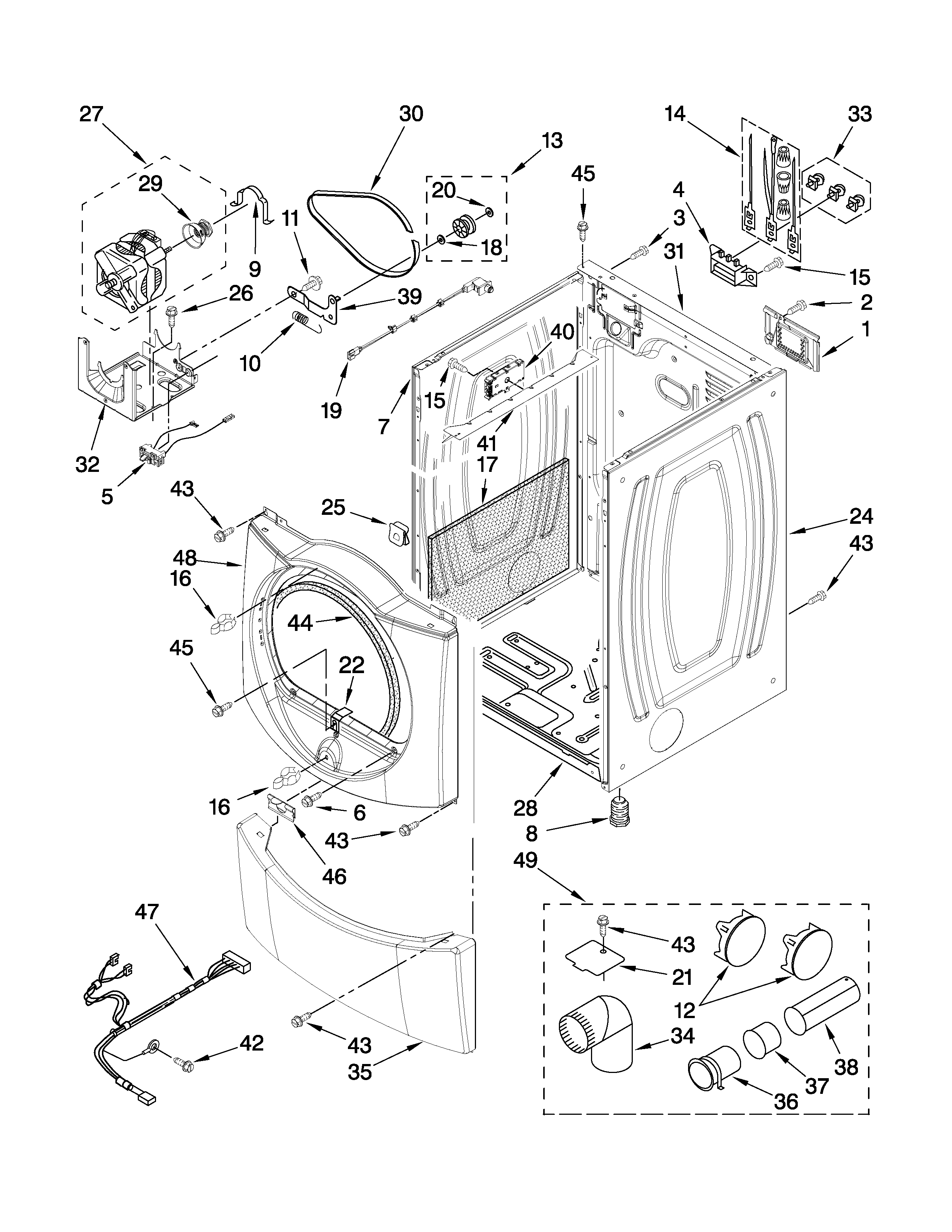 Cabinet parts