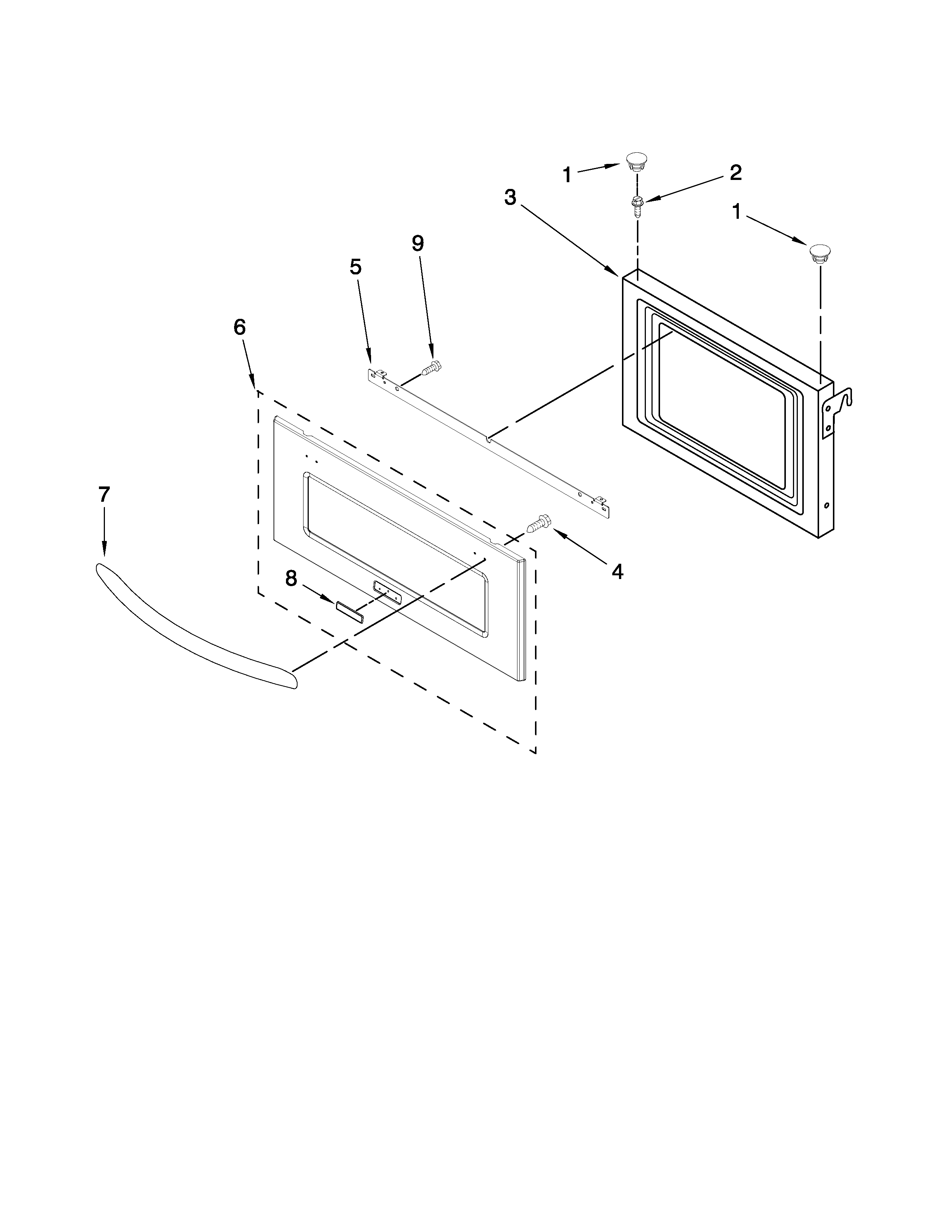 MICROWAVE DOOR PARTS