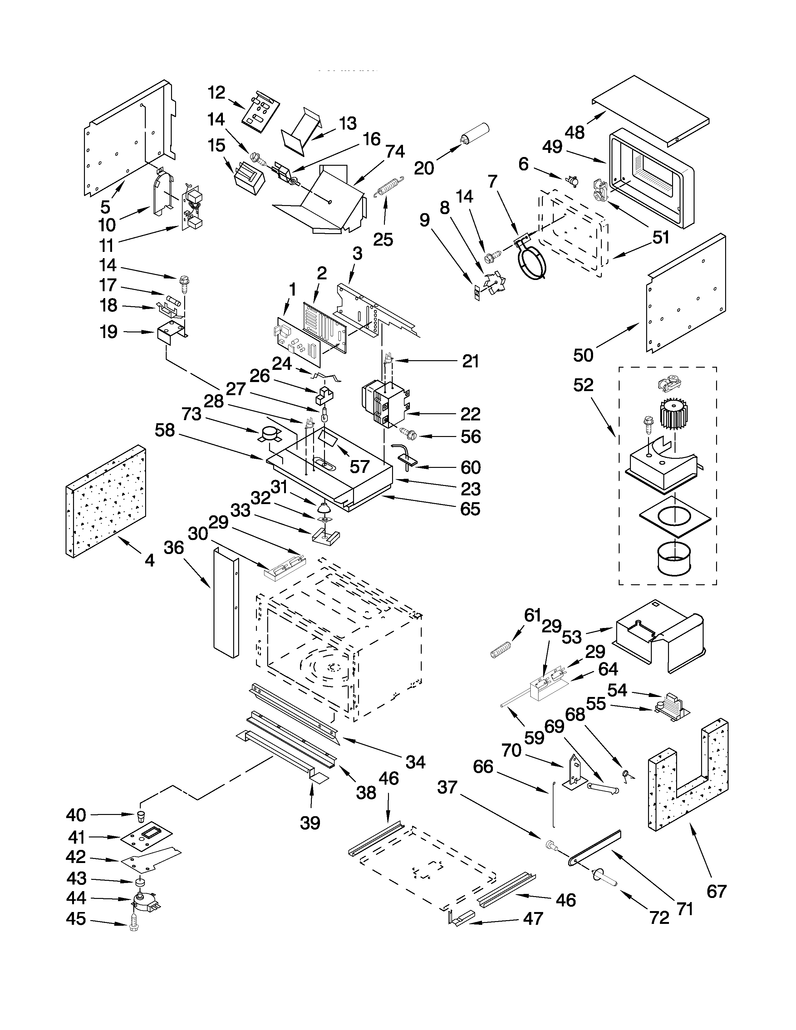 CABINET AND STIRRER PARTS