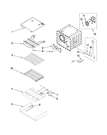 Internal oven parts